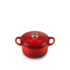 Le Creuset 0.9 L Round Dutch Oven Cerise Stainless Steel Knob