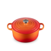 Le Creuset 4.2 L Round Dutch Oven Flame Stainless Steel Knob