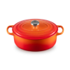 Le Creuset 4.7 L Oval Dutch Oven Flame Stainless Steel Knob