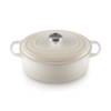 Le Creuset 4.7 L Oval Dutch Oven Meringue Stainless Steel Knob