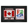 Frameworth Team Canada 15x24 Frame 2026 Officially Licensed FIFA World Cup Poster with Flag