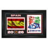 Frameworth Team Spain 15x24 Frame 2026 Officially Licensed FIFA World Cup Poster with Flag