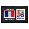 Frameworth Team France 15x24 Frame 2026 Officially Licensed FIFA World Cup Poster with Flag