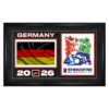 Frameworth Germany 15x24 Frame 2026 Officially Licensed FIFA World Cup Poster with Flag