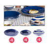 Guzzini Riviera Melamine Dinnerware Set 18pc