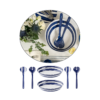 Guzzini Riviera Melamine Rice/Risotto Bowls with Servers Set 6pc