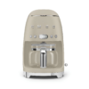 Smeg 10 Cup Drip Coffeemaker Moon Light Cream - Matte Finish