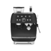 Smeg Manual Espresso Coffee Machine with Grinder - Black Matte