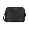 Champs Gala Collection Leather Top-Zip Shoulder Bag, Black