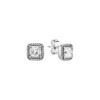 Pandora Square Sparkle Halo Stud Earrings