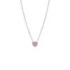Pandora 17.7" Pink Elevated Heart Necklace