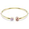 Swarovski 18K Gold Finish Mixed Cuts Chroma Bangle - Multicolour