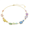 Swarovski 18K Gold Finish Mixed Cuts Gema Necklace - Multicolour
