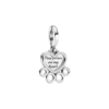 Pandora Hearts & Paw Print Dangle Charm
