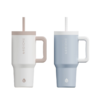 Grosche Aspen 32oz Set of 2 Straw Tumbler - Sky Blue & Cream White