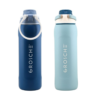 Grosche Kamloops 24oz Set of 2 Chug Lid Water Bottle - Stormy Haze & Ocean Drift