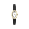 Timex Cavatina White Dial Women's Black Leather Strap Watch - 19mm
