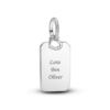 Pandora Engravable Rectangle Tag Pendant