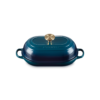 Le Creuset 1.4 L Oval Bread Oven Agave Crucible Ligth Gold Knob