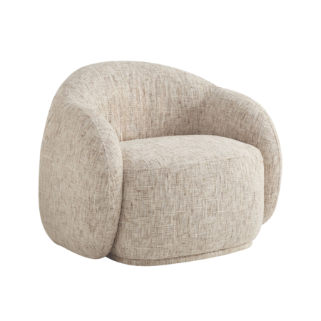 Worldwide Amriel Textured Accent Chair - Beige Multi-Tone