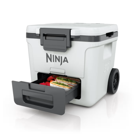 Ninja FrostVault 30-Quart Wheeled Cooler with Dry Zone - Cloud White