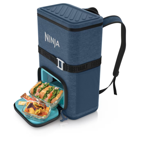 Ninja Outdoor FrostVault Go 24-Can Backpack Soft Cooler - Lakeshore Blue